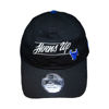 Black New Era 9/20 hat with "Horns Up" in white and the spirit mark in blue