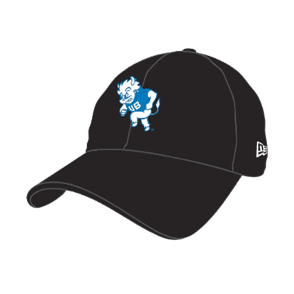 New Era 9/20 Throwback Black Hat with UB Throwback Heritage logo on the front in UB Blue and White
