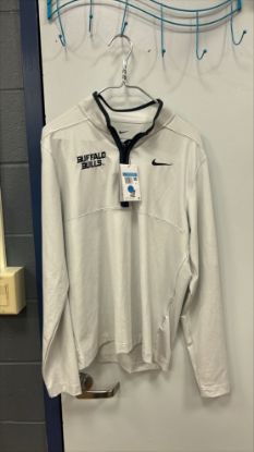 Picture of Nike White Dri Fit Victory Quarter Zip