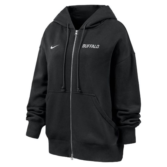 black full zip hooded sweatshirt